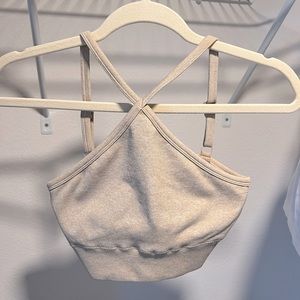 Bo +Tee Sand color sports bra size S